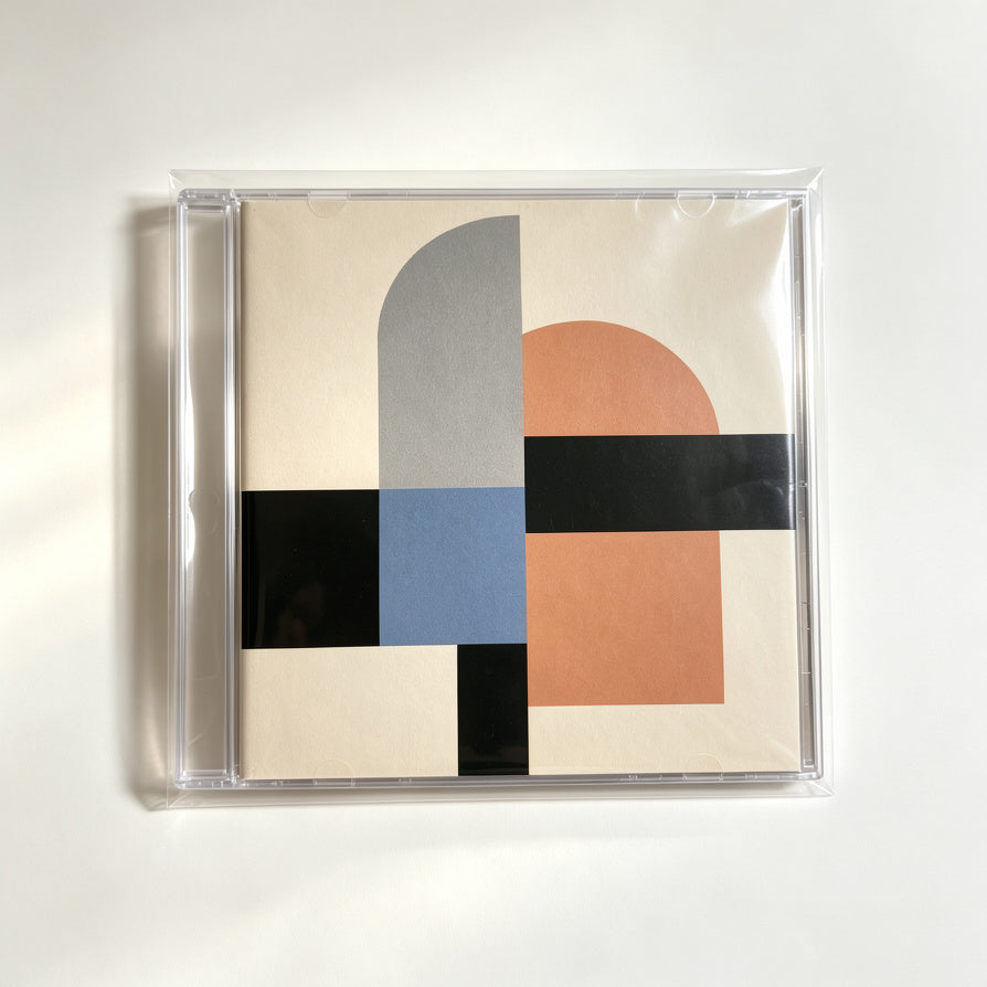 Crystal clear outer sleeve preserving and displaying vinyl album artwork