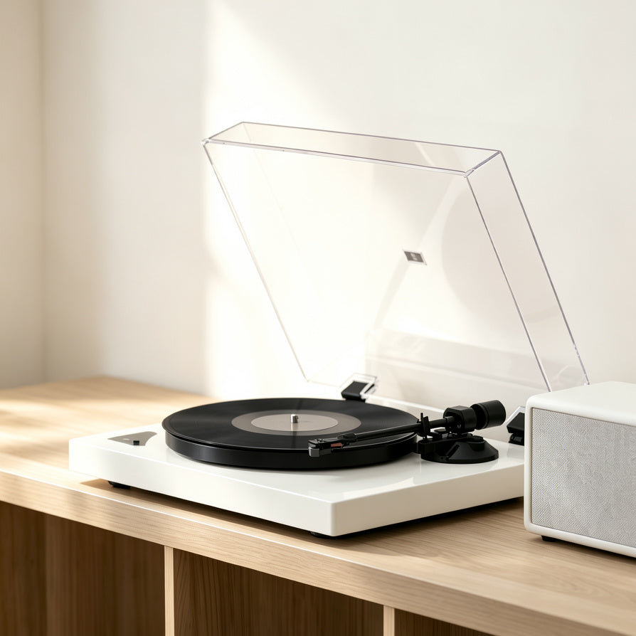 AUDURA Pure Bluetooth turntable designed for modern wireless vinyl listening