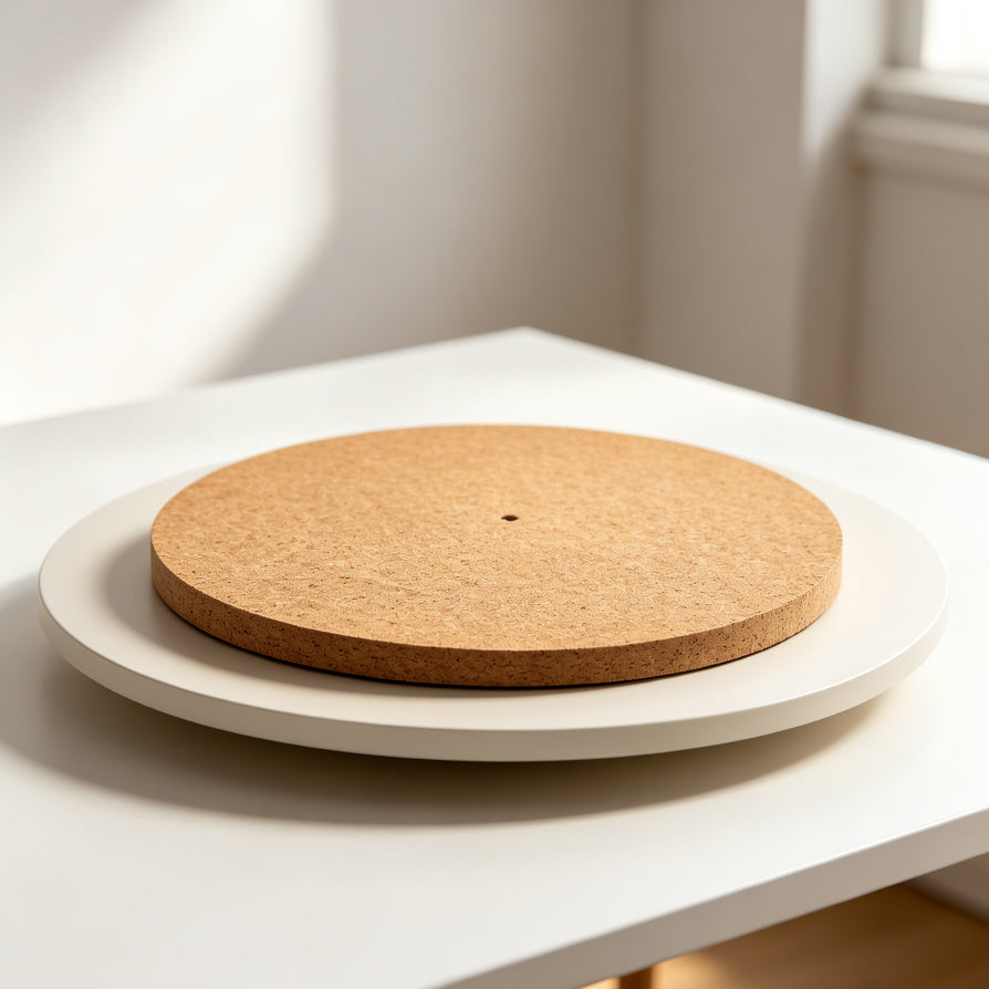AUDURA cork turntable mat easy setup no tools required