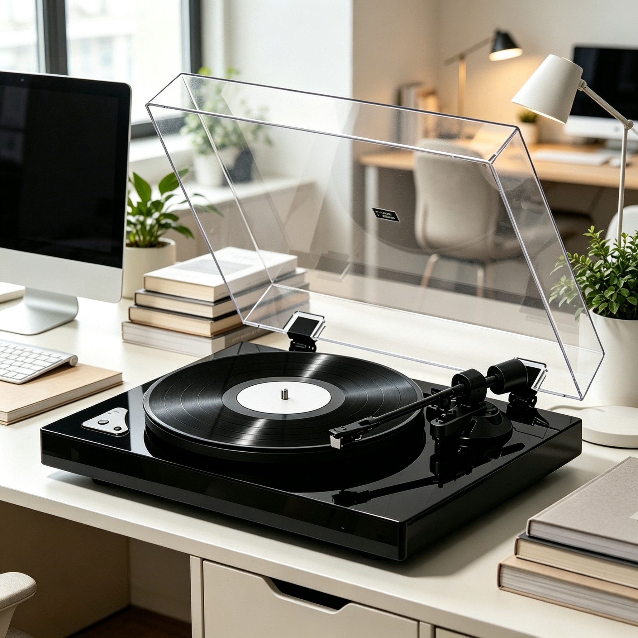 AUDURA vinyl setup for home office