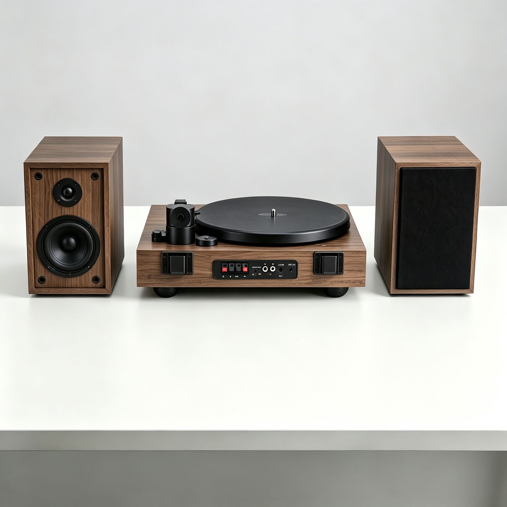 Connecting the included stereo speakers to AUDURA One