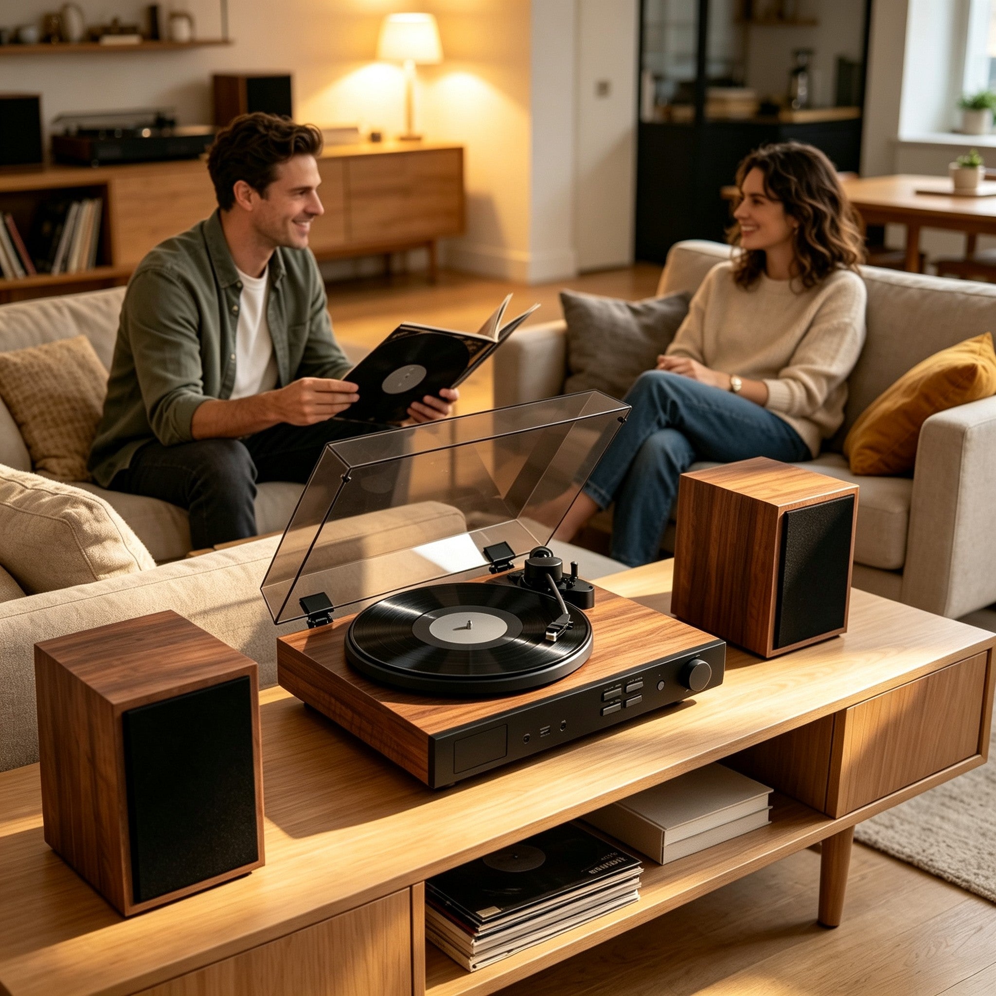 AUDURA One home vinyl listening system for shared spaces