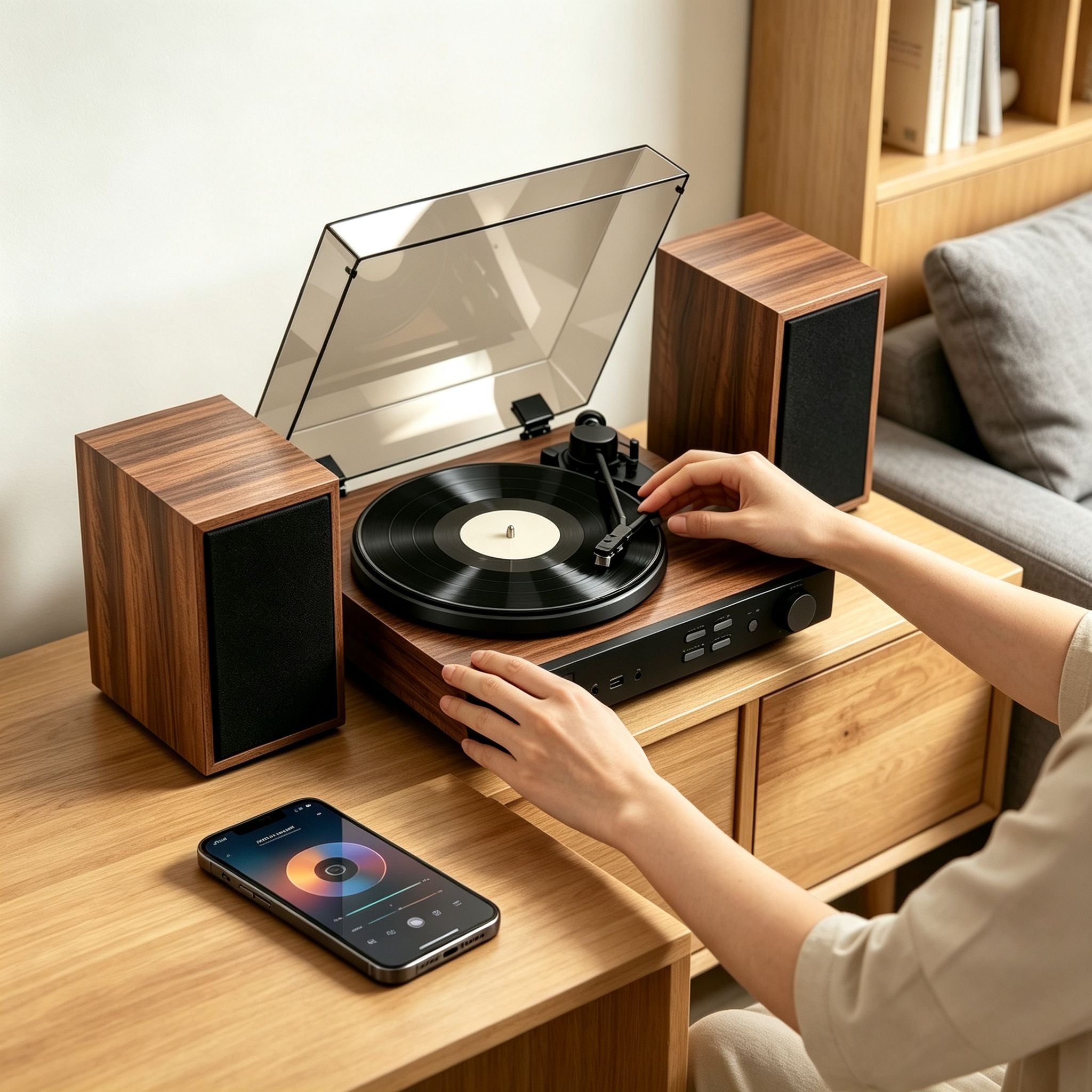 Preparing the AUDURA One turntable for first use