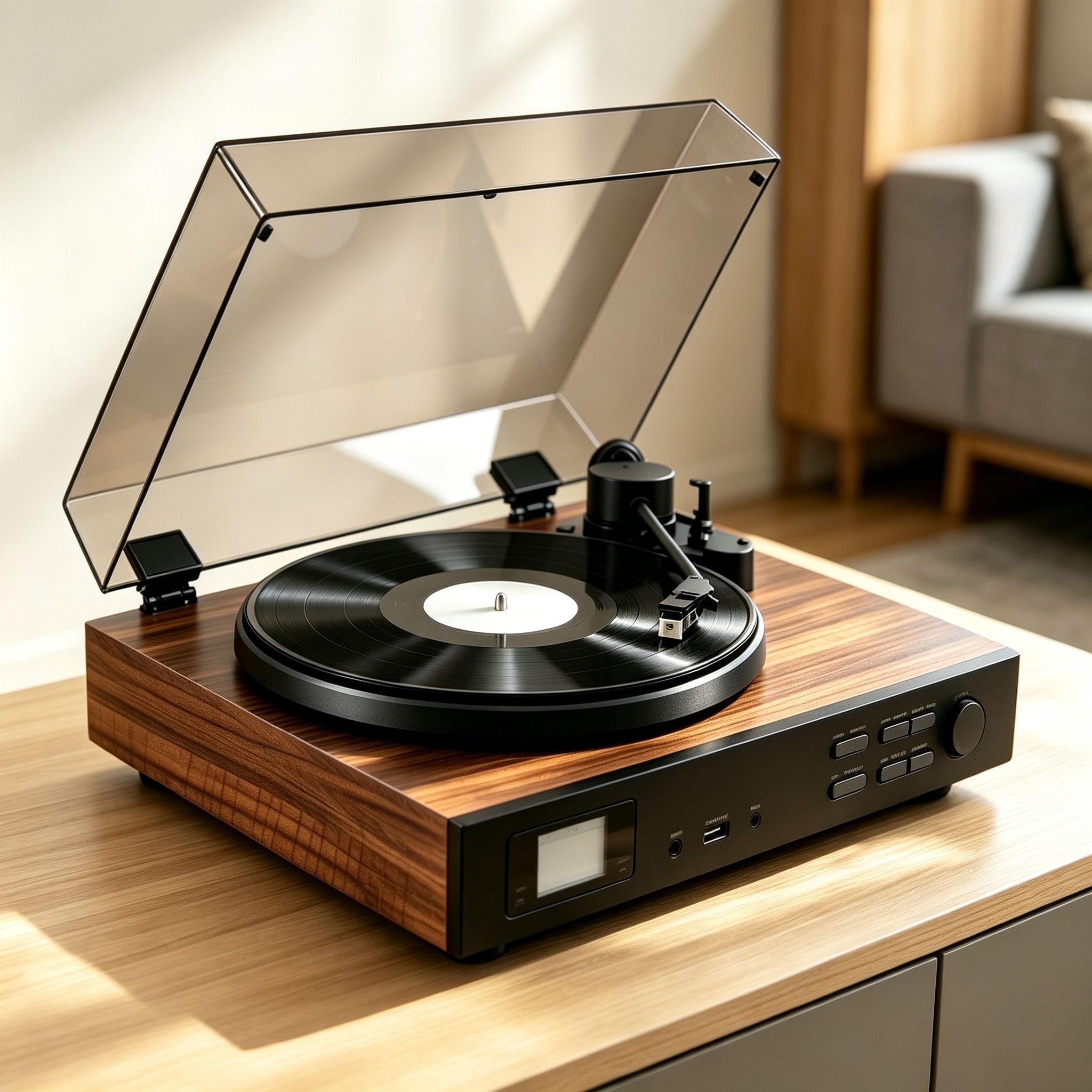 AUDURA One Walnut finish and wood grain detail