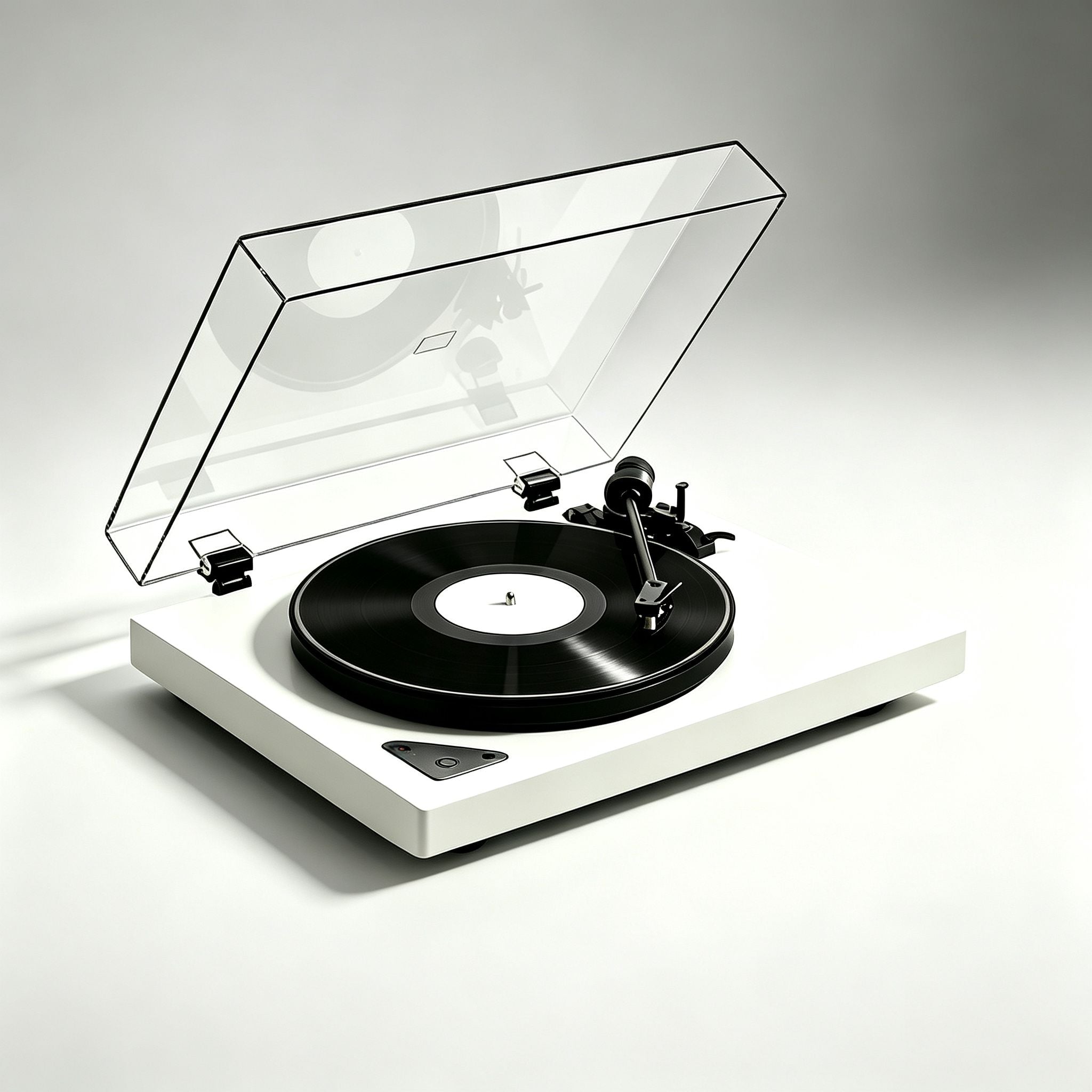 AUDURA Pure minimal Bluetooth belt-drive turntable designed for flexible audio setups