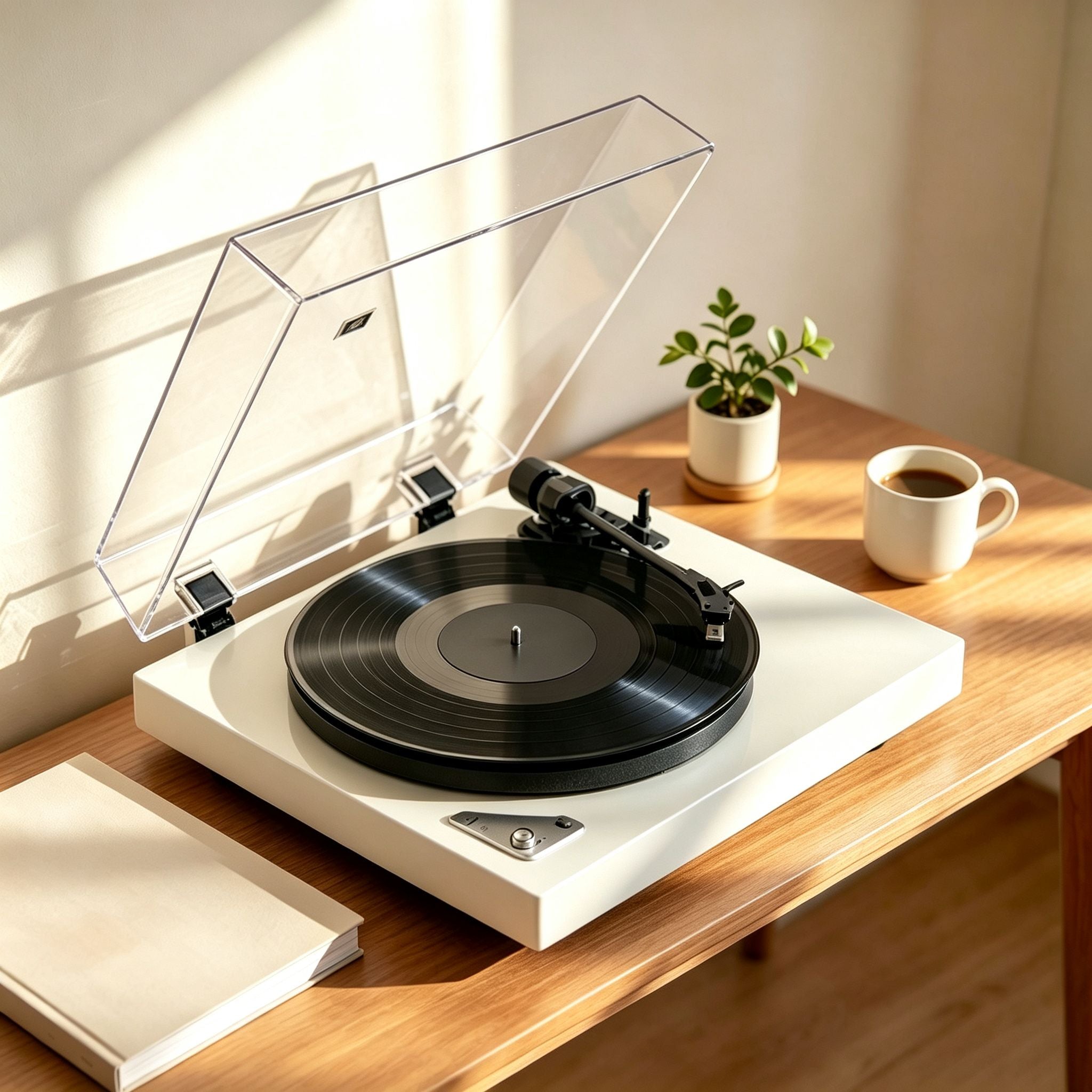 AUDURA Pure minimalist Bluetooth record player for authentic vinyl listening