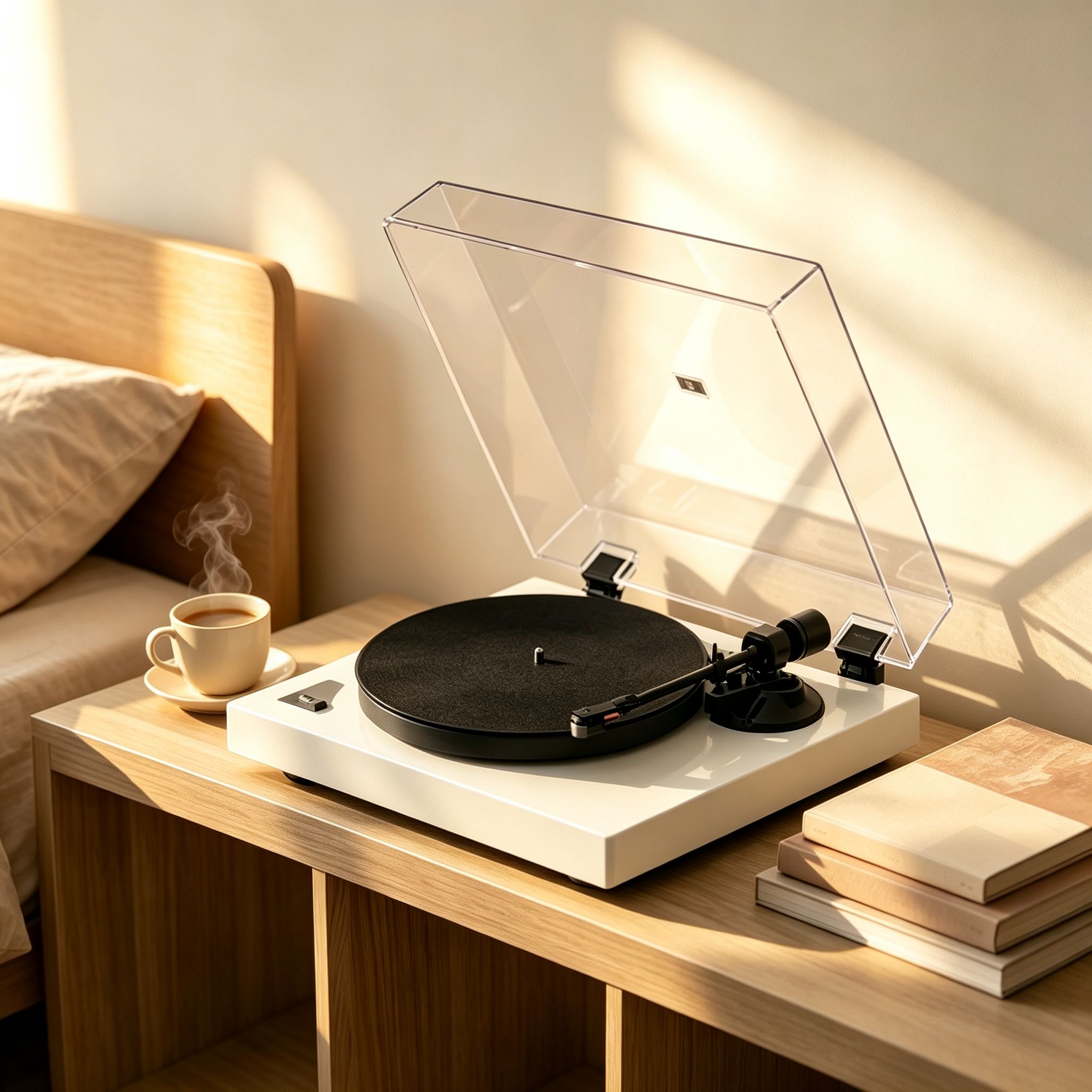 AUDURA Pure record player creating an authentic vinyl ritual