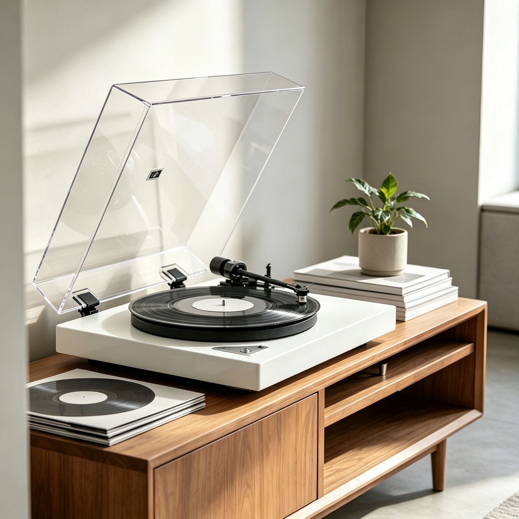 AUDURA turntable integrated into modern interior design