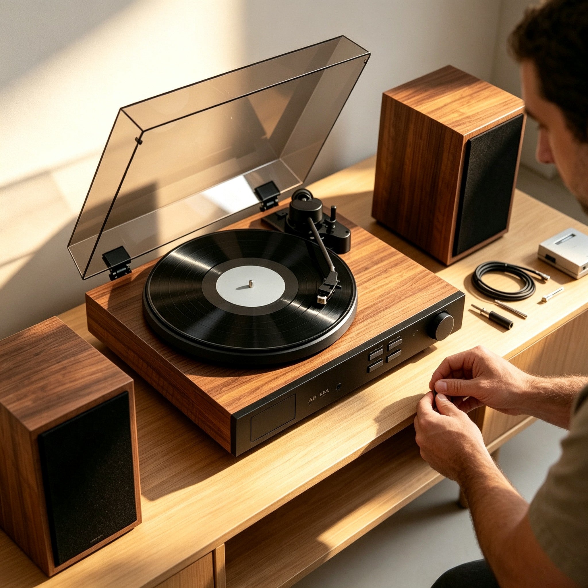 AUDURA turntable troubleshooting guide for playback and connection issues