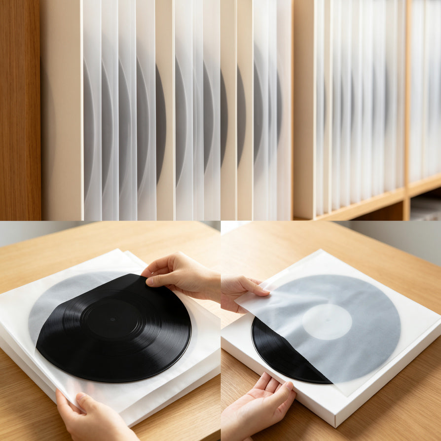 how to use AUDURA vinyl record inner sleeves for storage protection