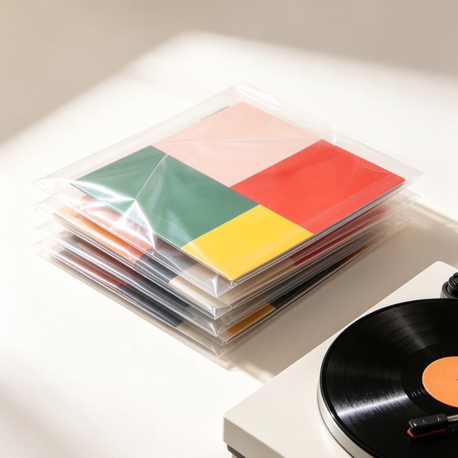 Crystal clear LP record outer sleeves