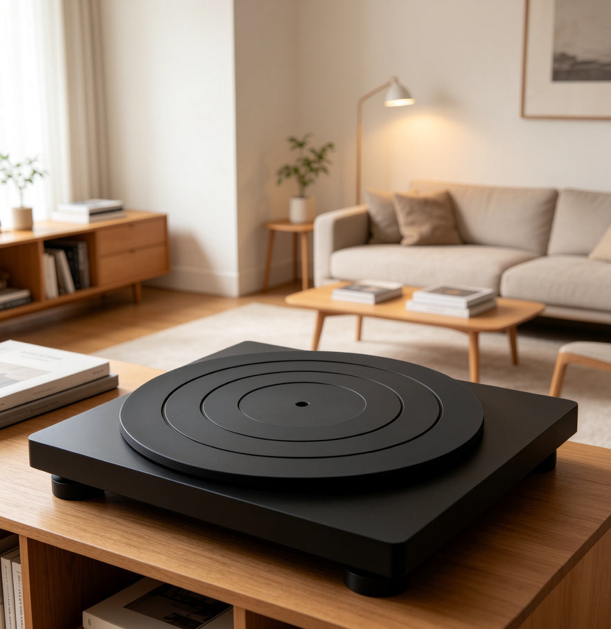 AUDURA silicone mat home vinyl listening setup