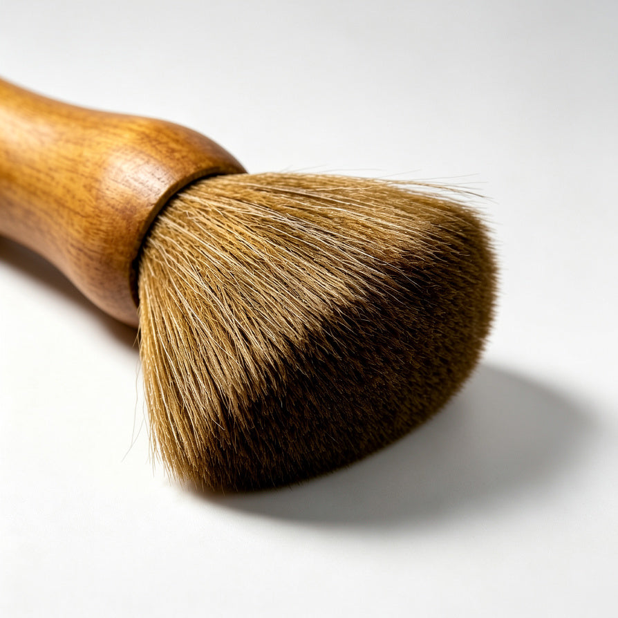 Ultra soft anti-static bristles of AUDURA vinyl record cleaning brush