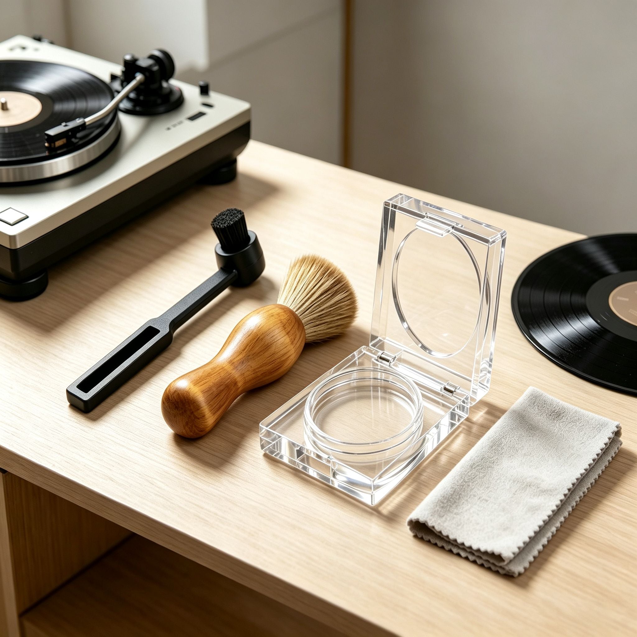 AUDURA vinyl cleaning accessories for record maintenance