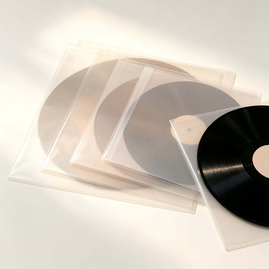 Clear vinyl record outer sleeves for 7 10 and 12 inch LP jackets