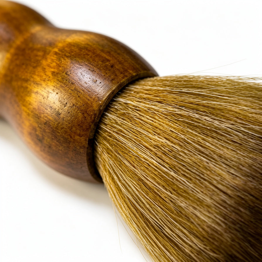 Close-up of ultra-soft anti-static bristles on AUDURA record brush