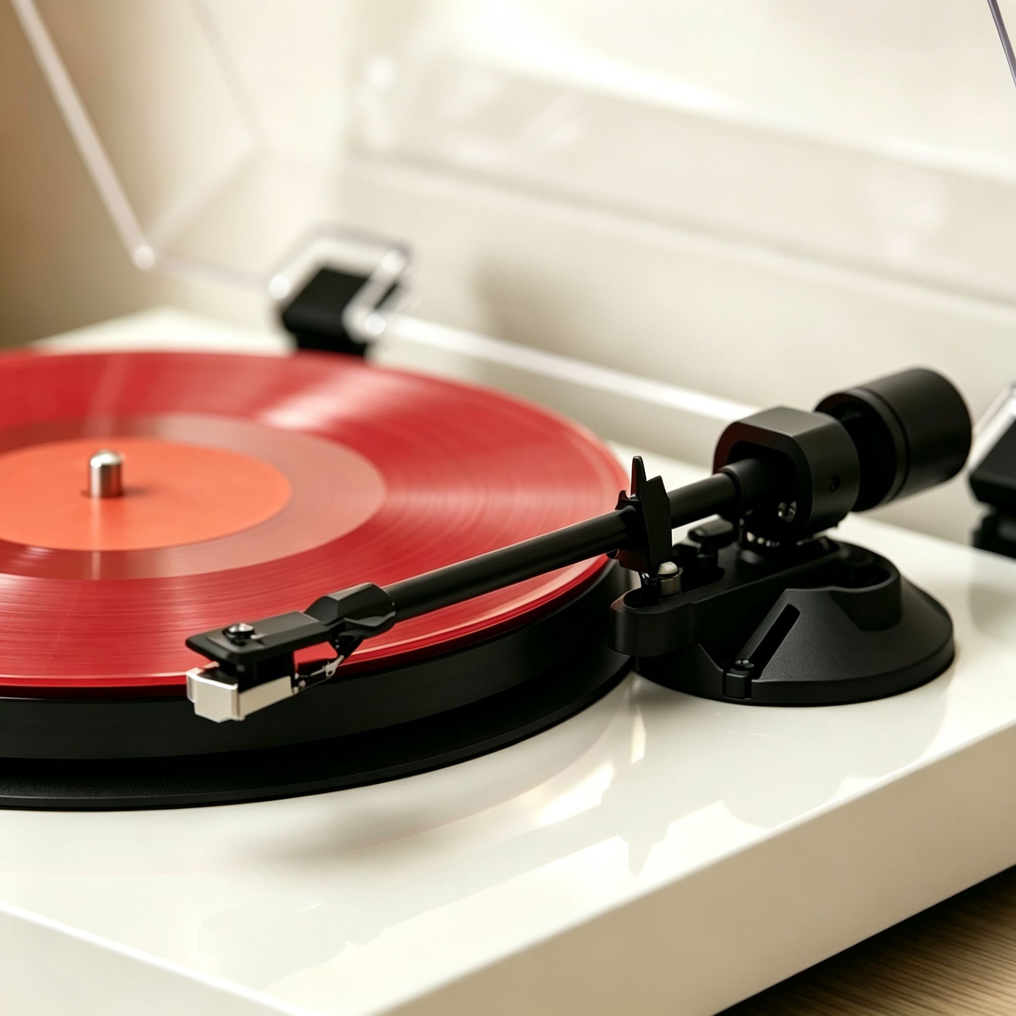AUDURA Pure belt-drive turntable featuring precision engineering for smooth vinyl playback