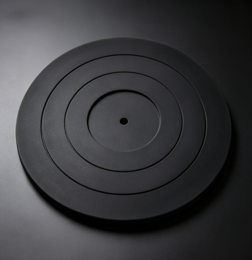 AUDURA black silicone turntable mat