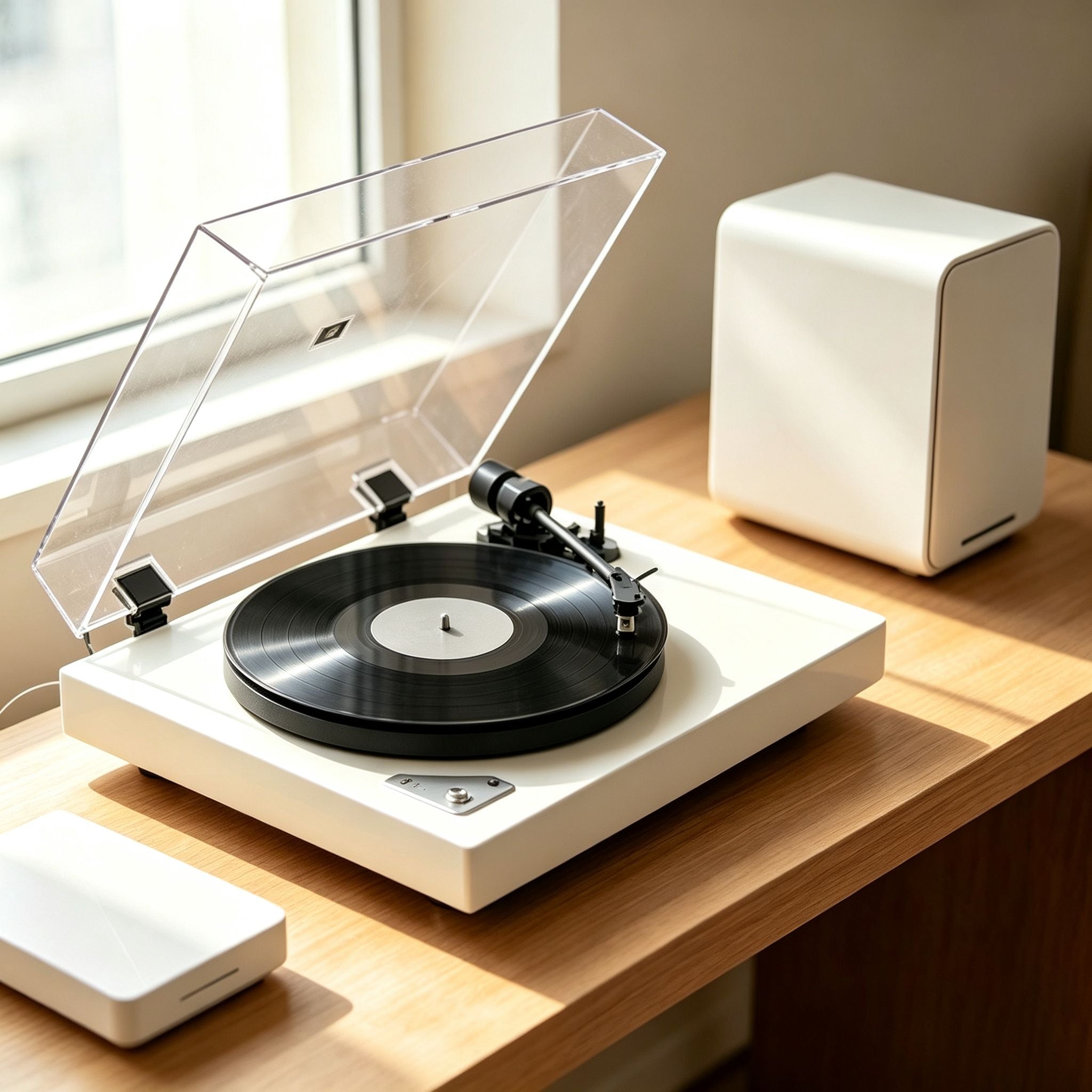 AUDURA Pure Bluetooth vinyl listening system combining analog playback with modern wireless connectivity