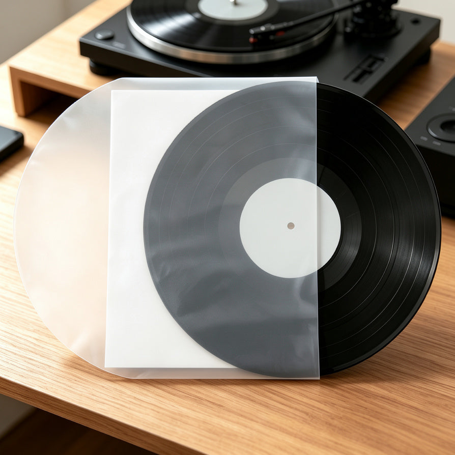 AUDURA anti static vinyl record inner sleeve with clean archival paper interior