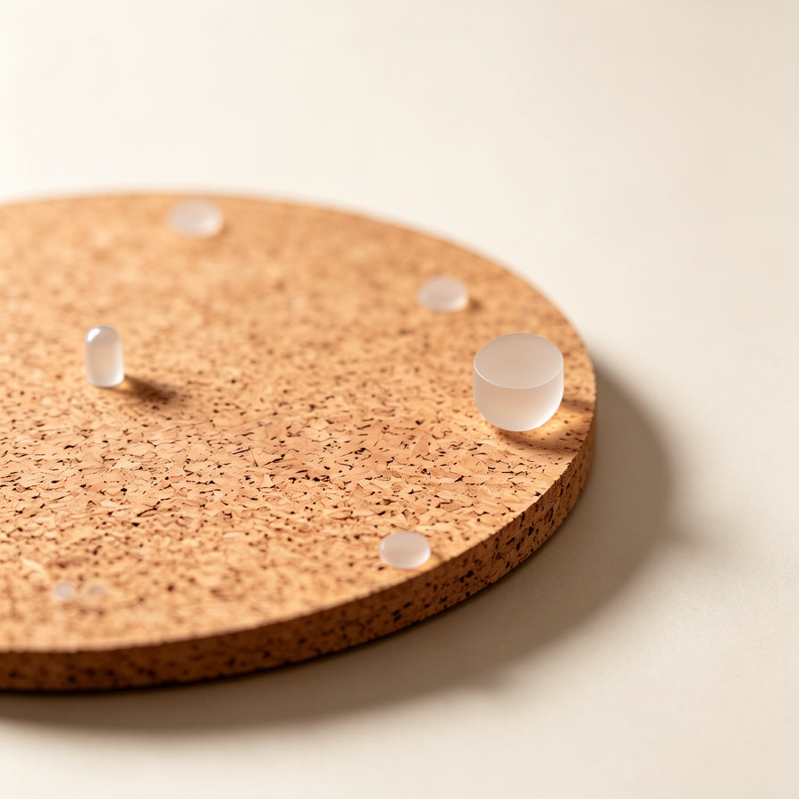 AUDURA cork turntable mat improves record stability and grip