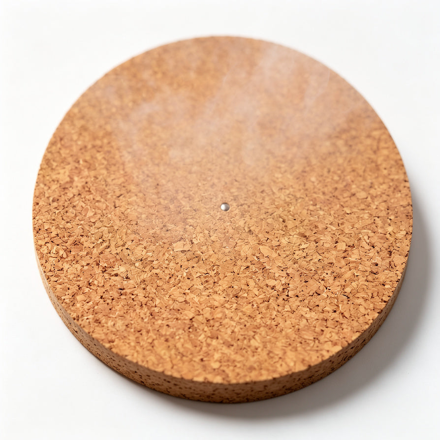AUDURA cork turntable mat natural anti static surface detail