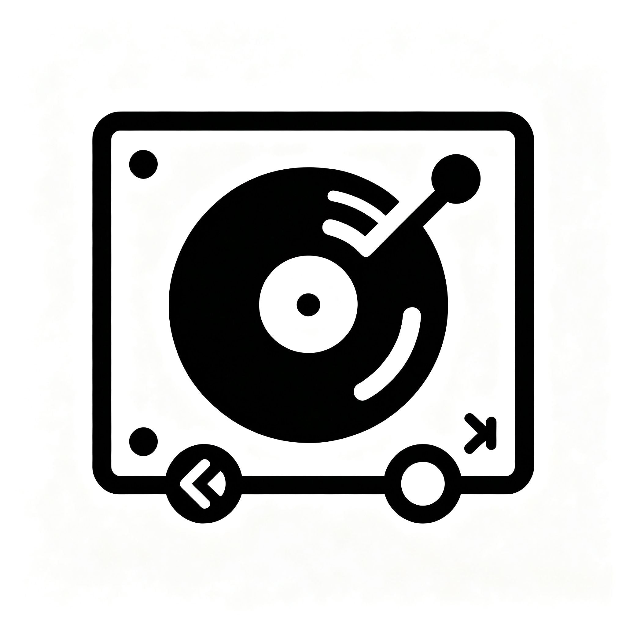 AUDURA Effortless Ownership icon representing simple vinyl listening and modern connectivity