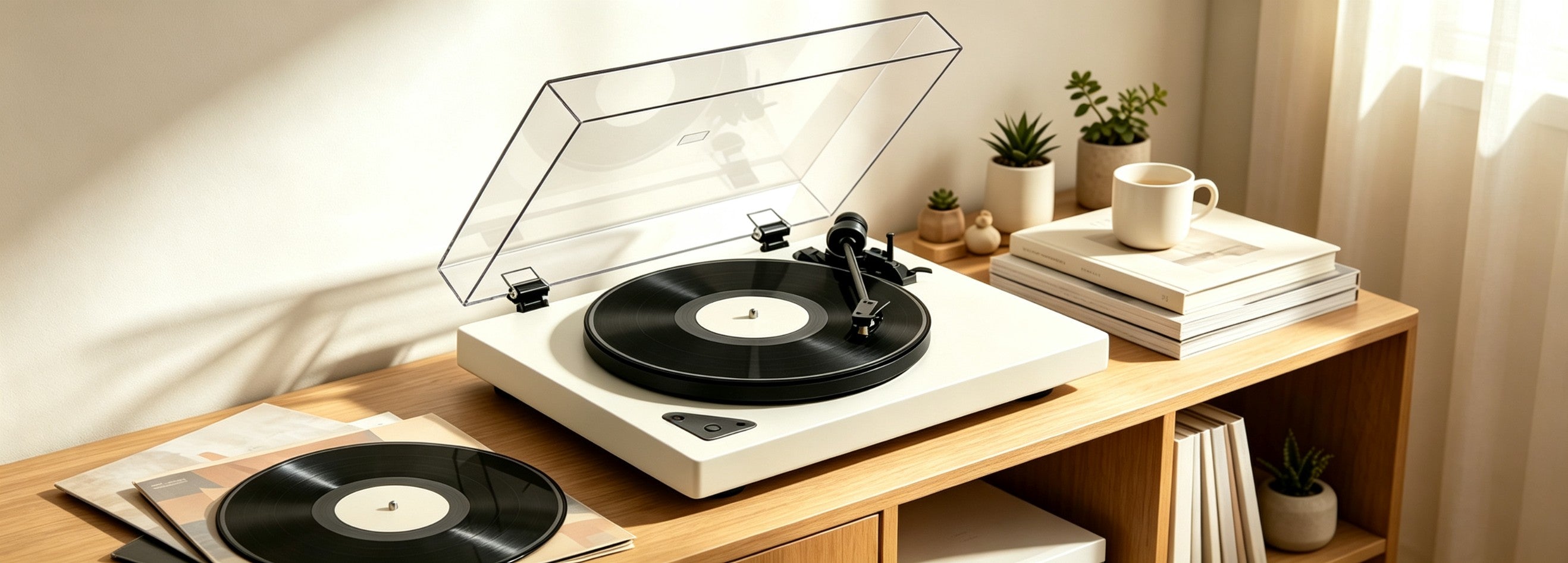 AUDURA turntable creating a premium home listening experience
