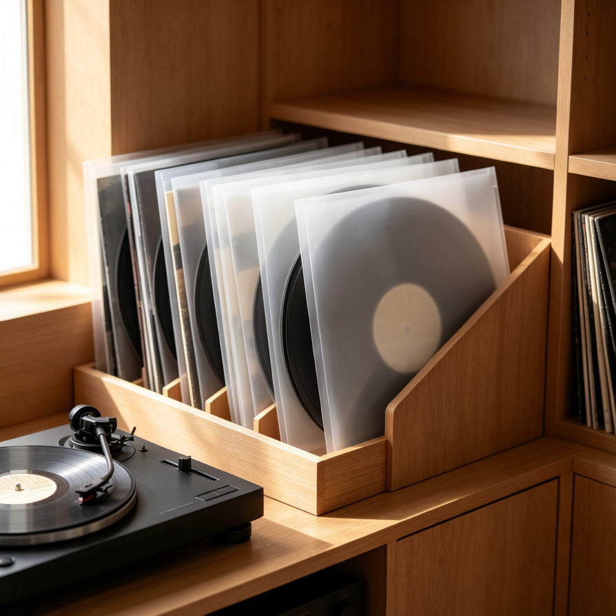 AUDURA archival inner sleeves for long term vinyl record protection