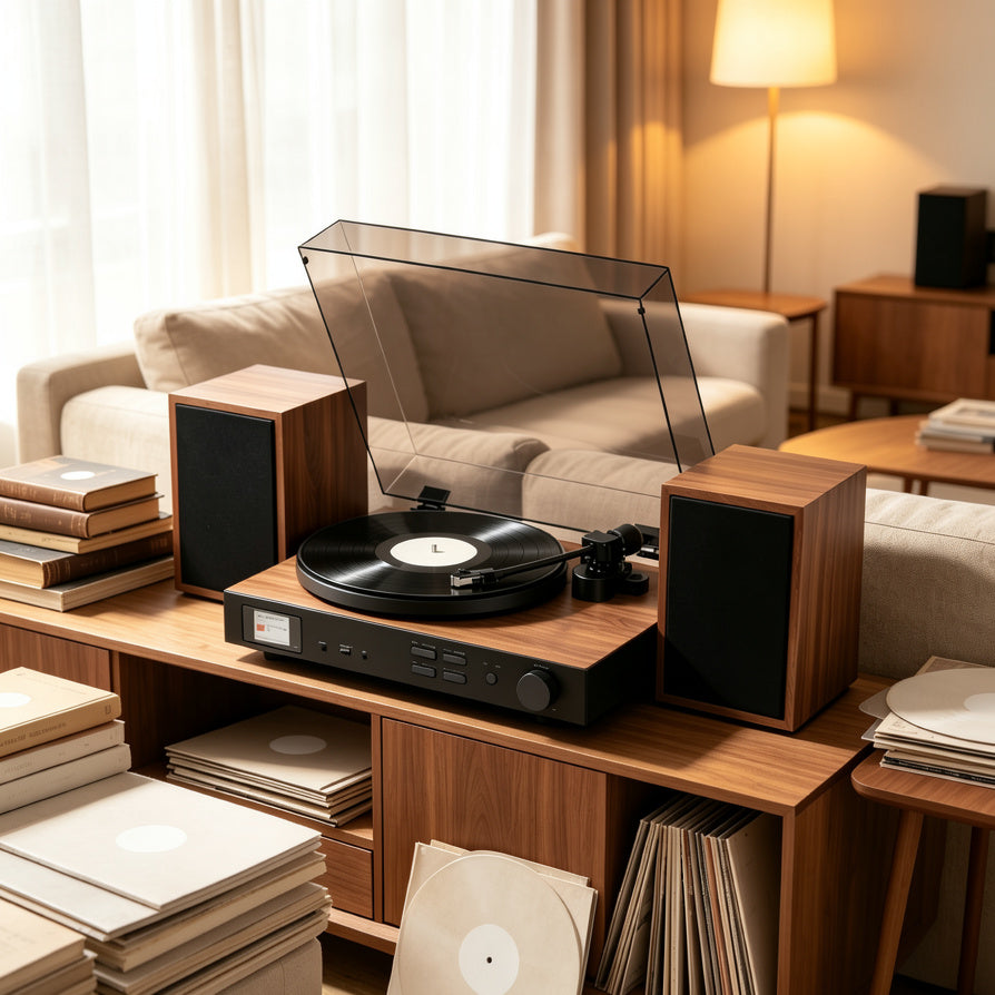 AUDURA One premium vinyl system integrated into modern home interior