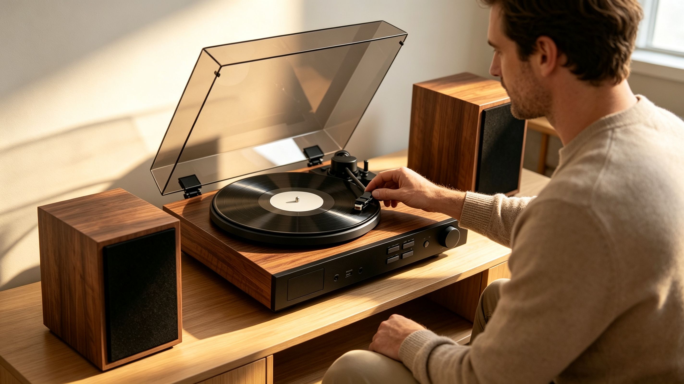 AUDURA One vinyl record player for beginners