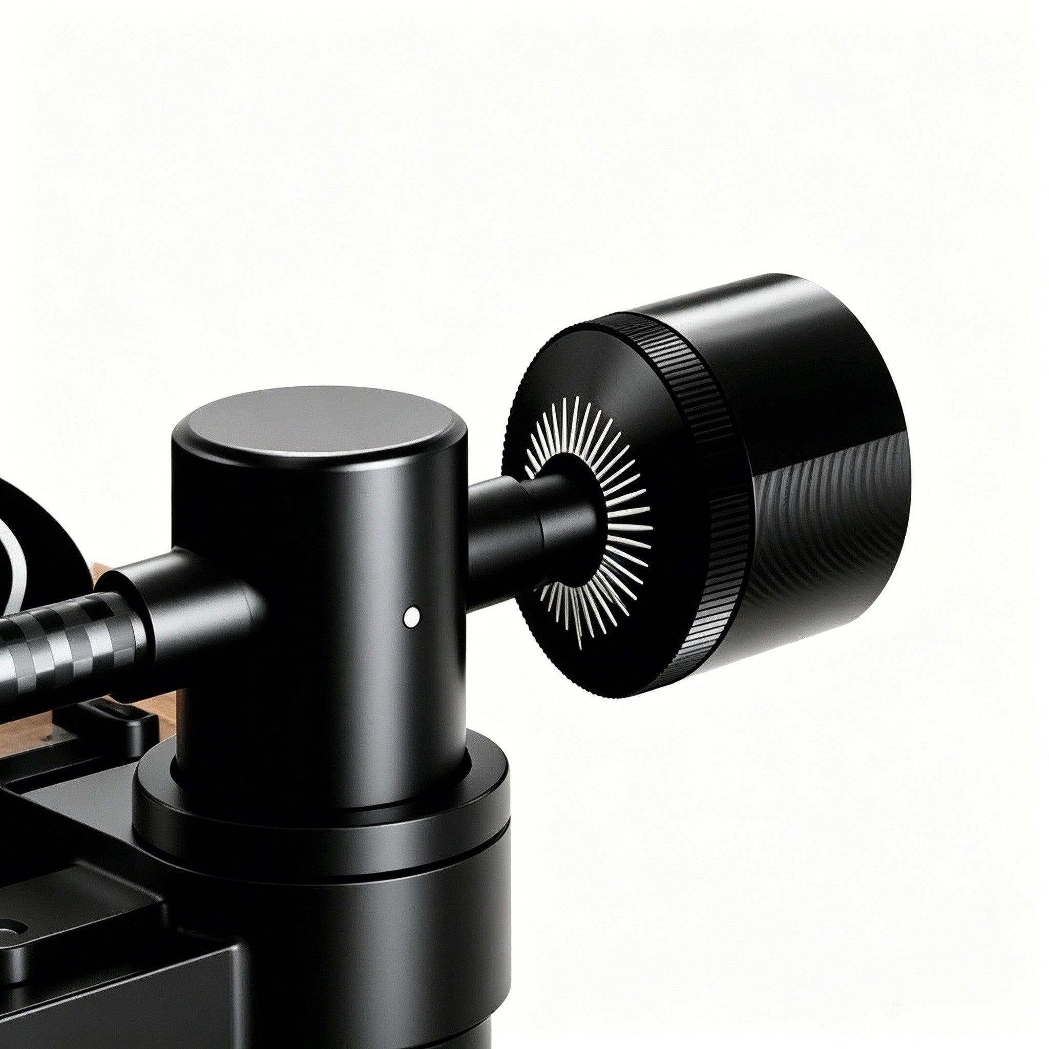 AUDURA Play adjustable counterweight on the carbon fiber tonearm