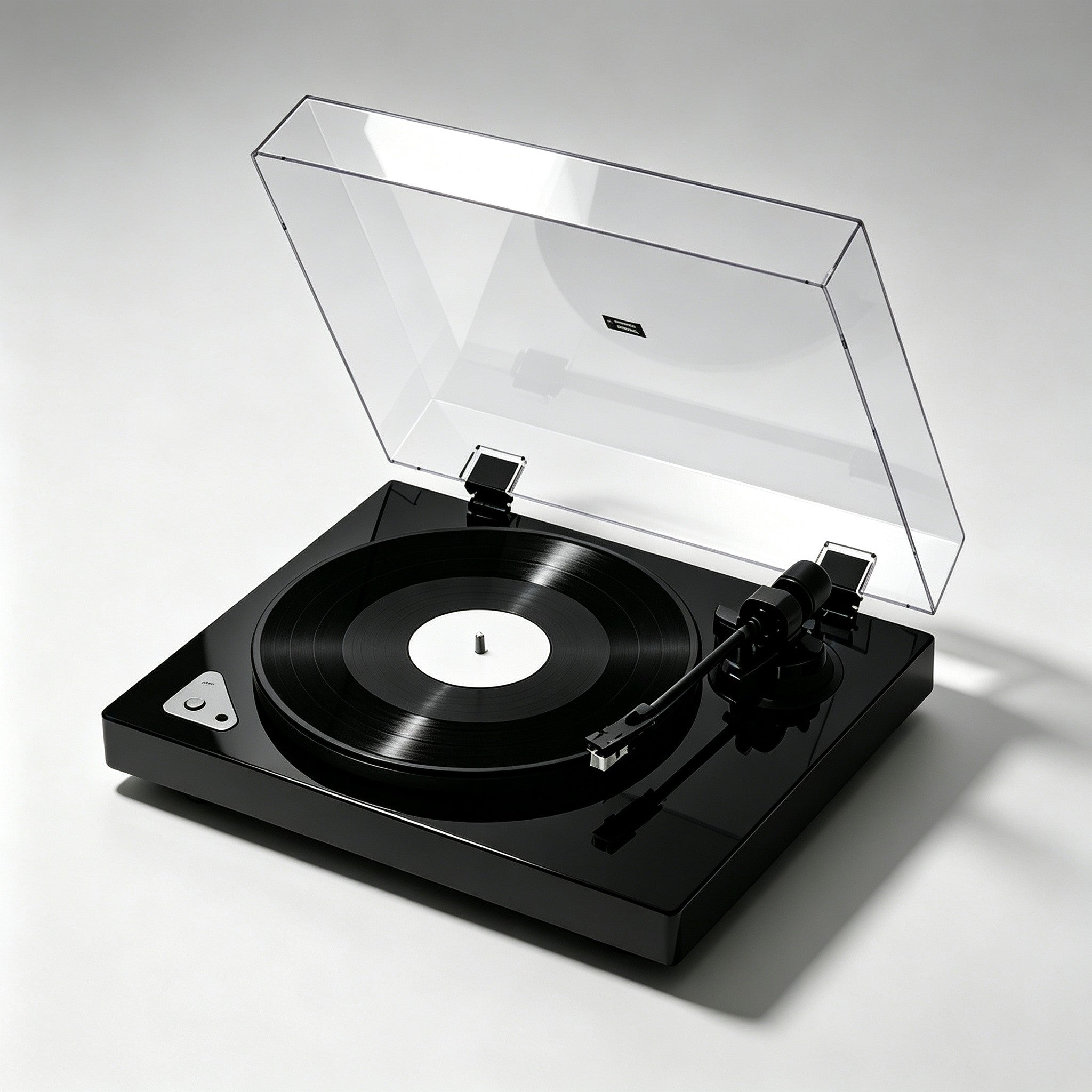AUDURA Pure black belt drive vinyl record player with Bluetooth connectivity