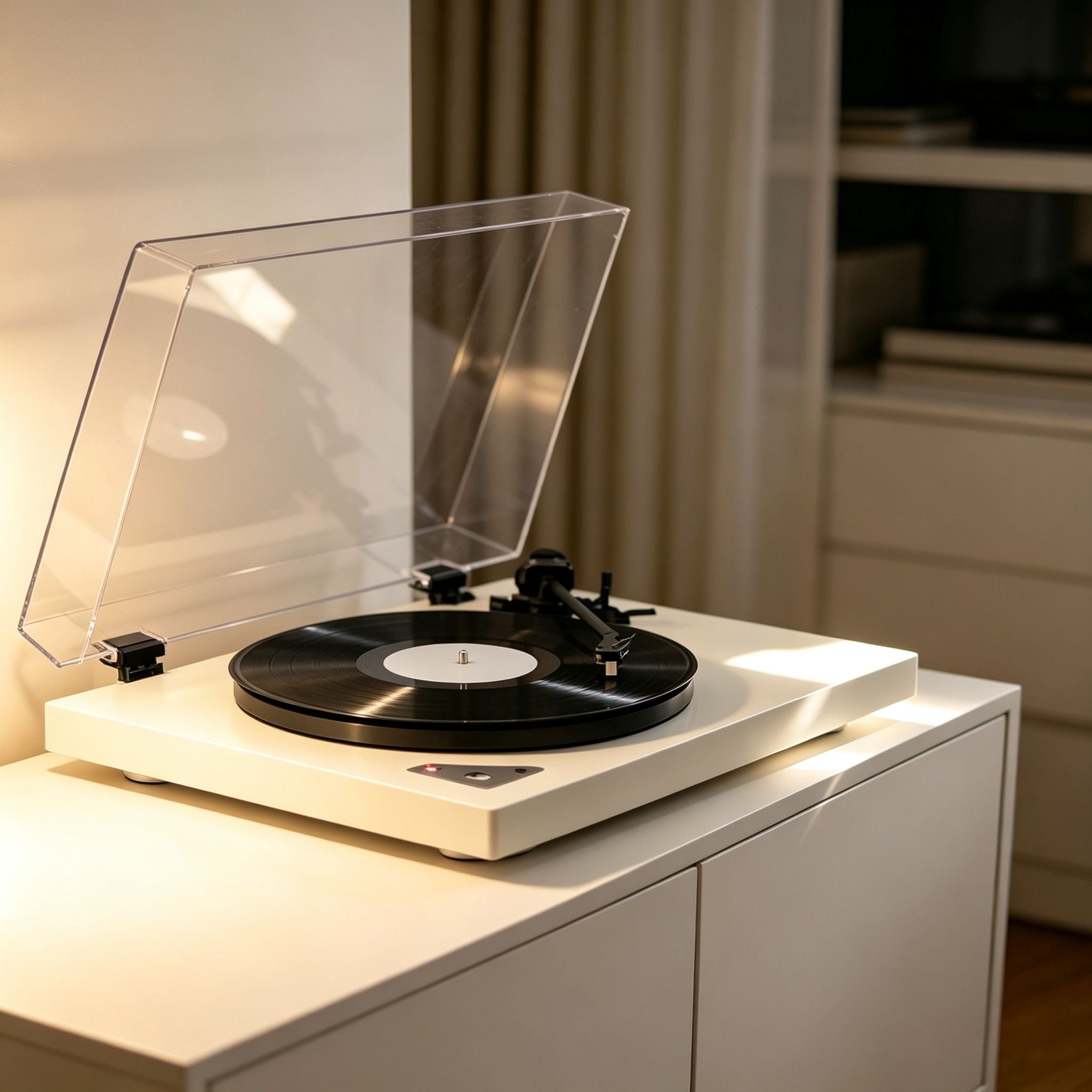 AUDURA Pure turntable for evening vinyl listening at home