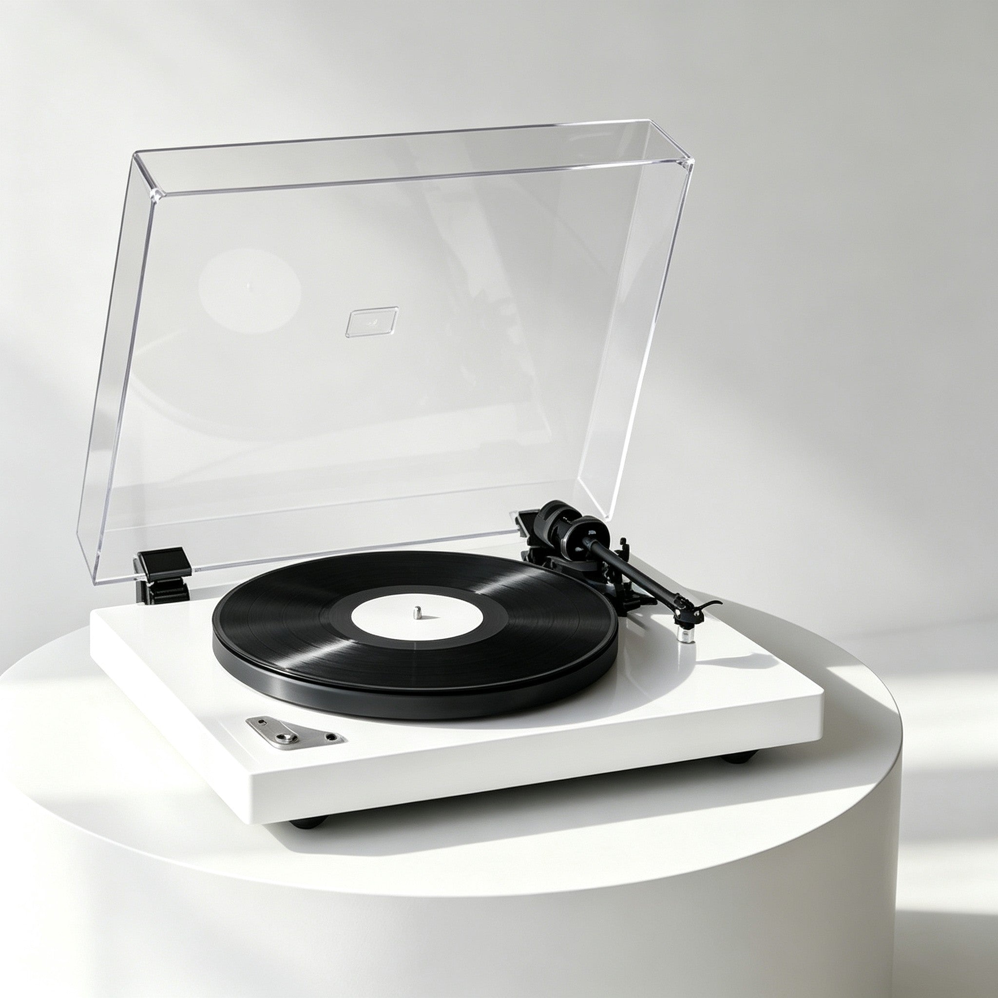AUDURA Pure minimalist turntable designed for simple vinyl listening at home