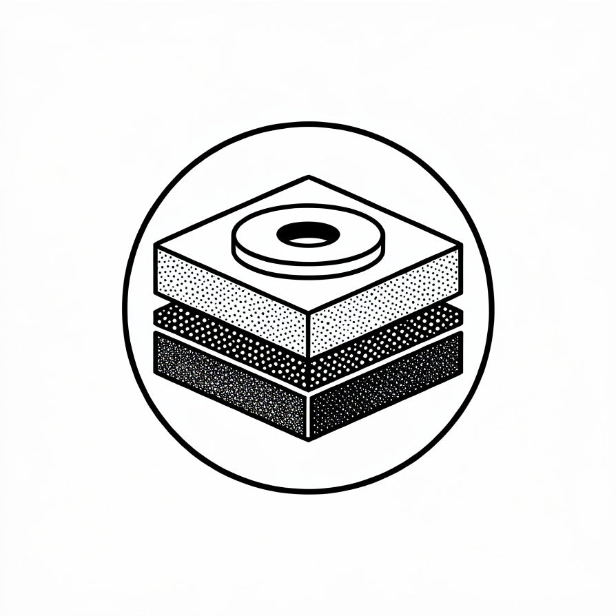AUDURA quality materials used in premium turntable upgrade accessories