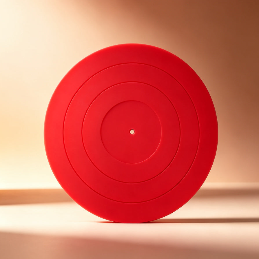 AUDURA red silicone turntable mat