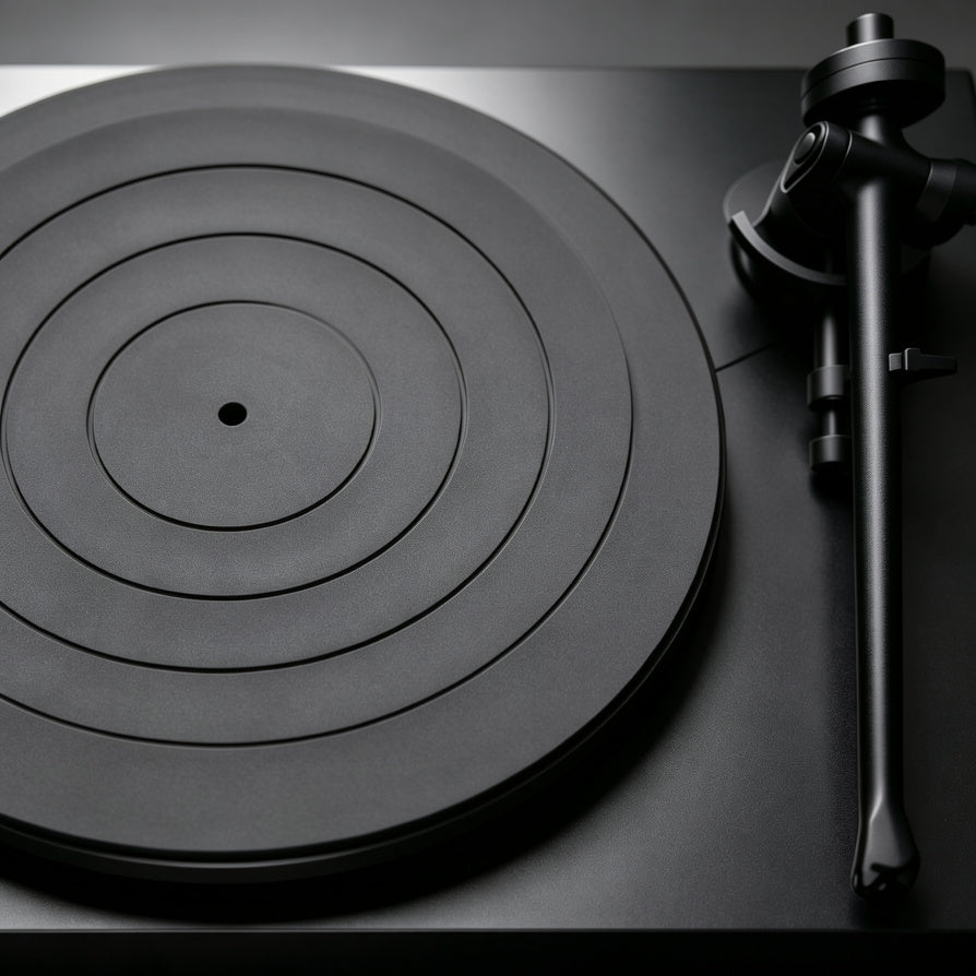 AUDURA silicone turntable mat designed for vibration control and improved platter stability