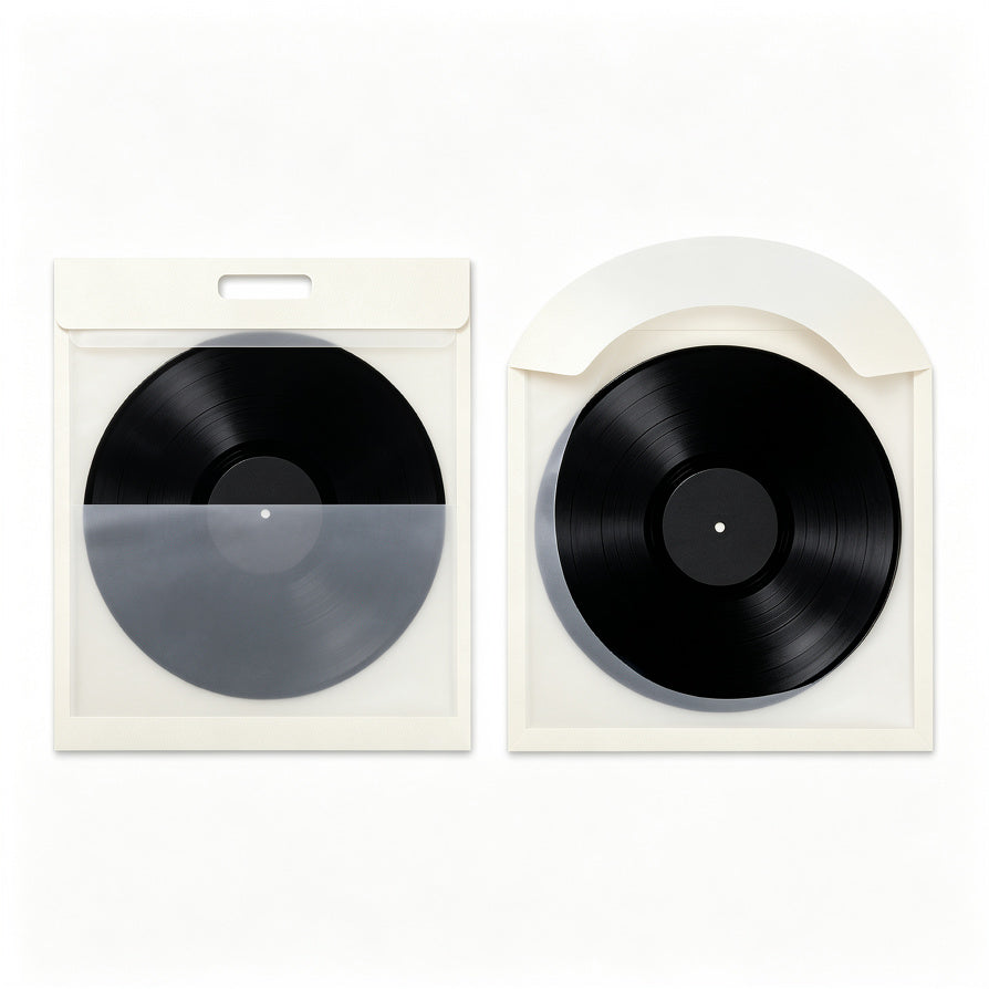 AUDURA straight opening vs curved opening anti static vinyl record inner sleeves comparison
