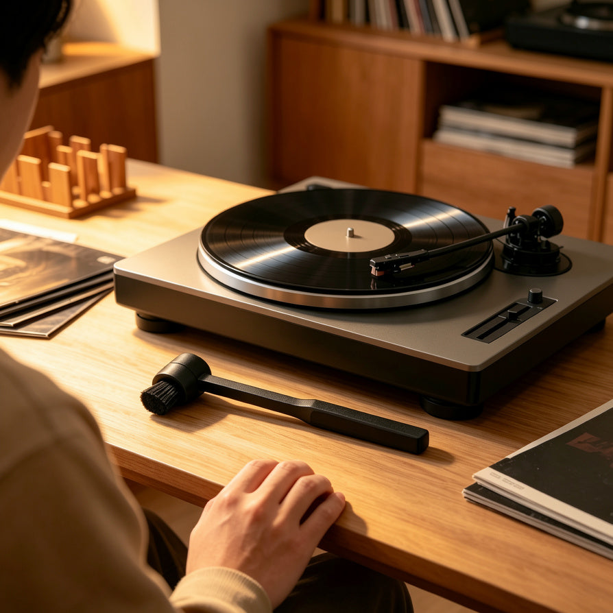 AUDURA stylus cleaning helps reduce background noise for cleaner vinyl listening