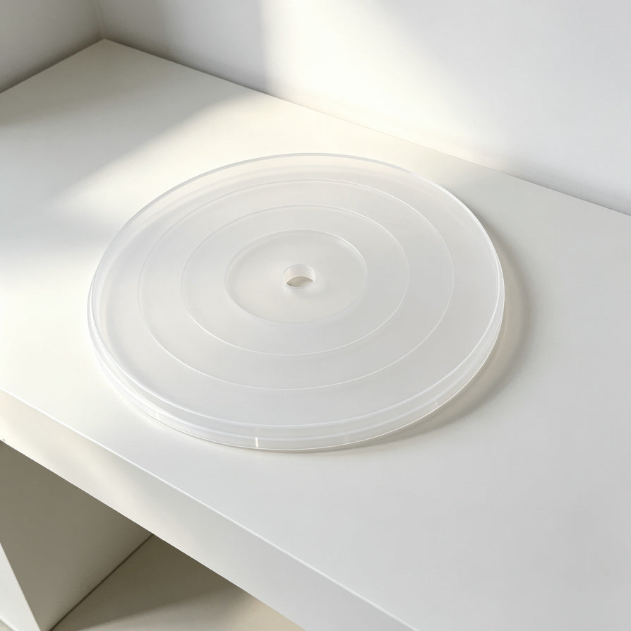 AUDURA transparent clear silicone turntable mat