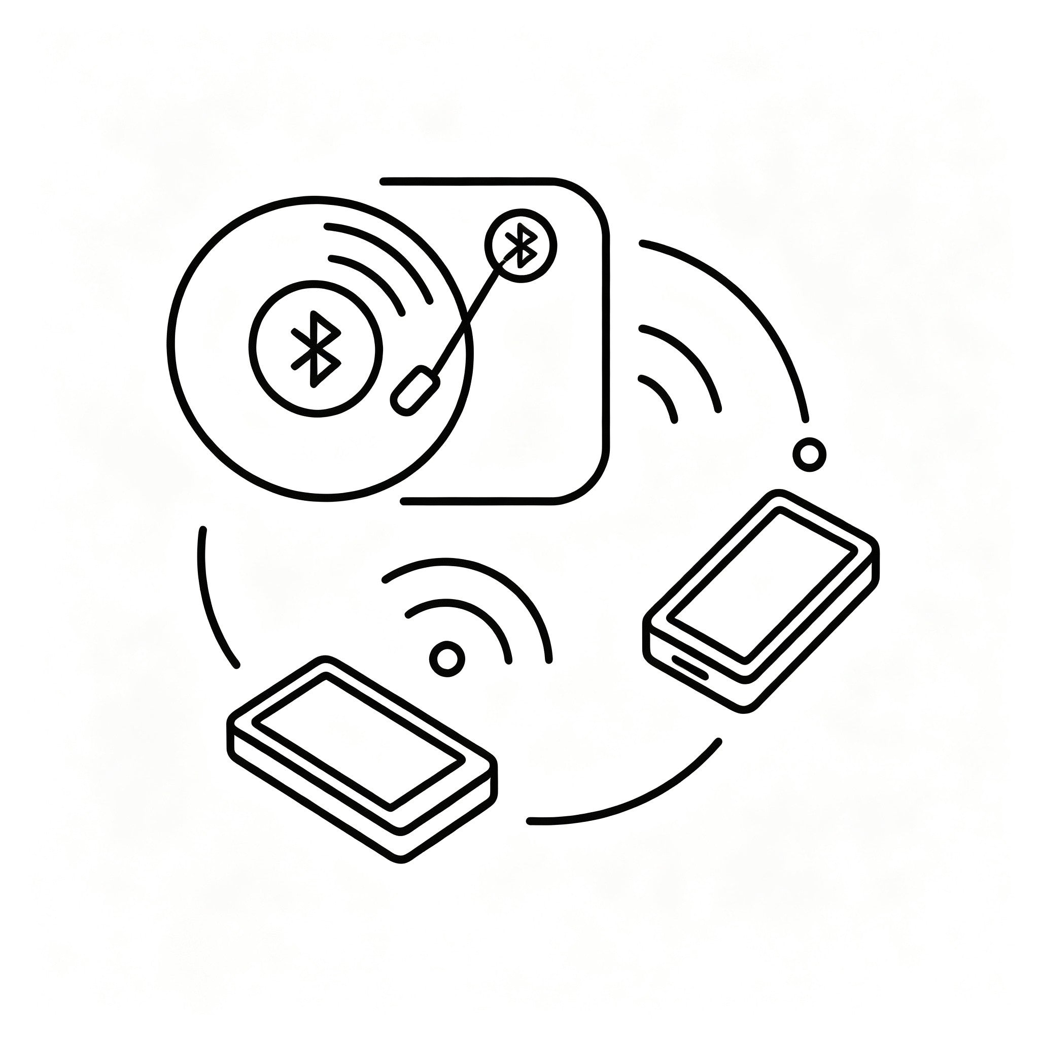 AUDURA turntable Bluetooth connection guide for pairing and wireless audio setup