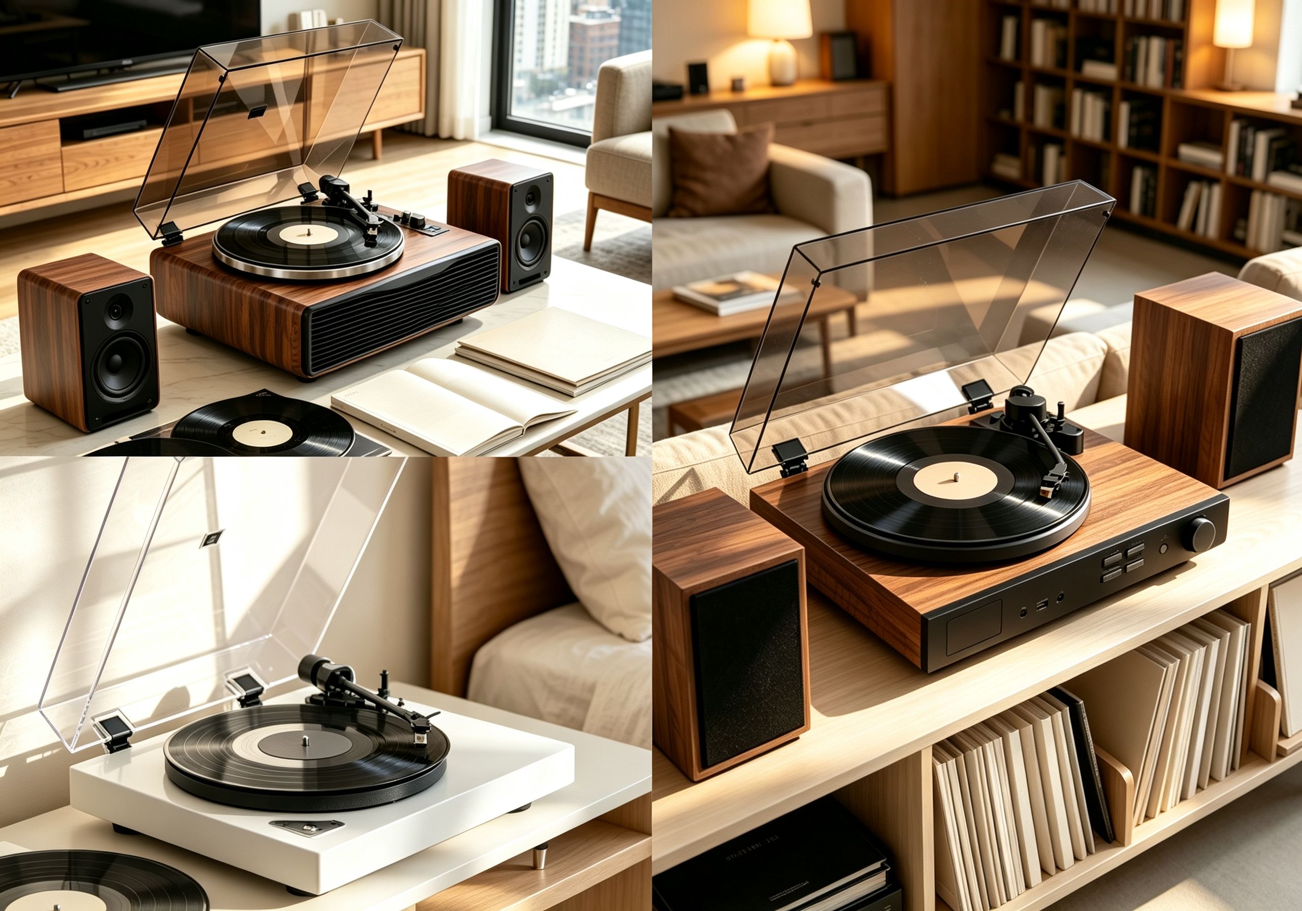 Compare AUDURA Pure, Play, and One turntable systems designed for different vinyl listening lifestyles