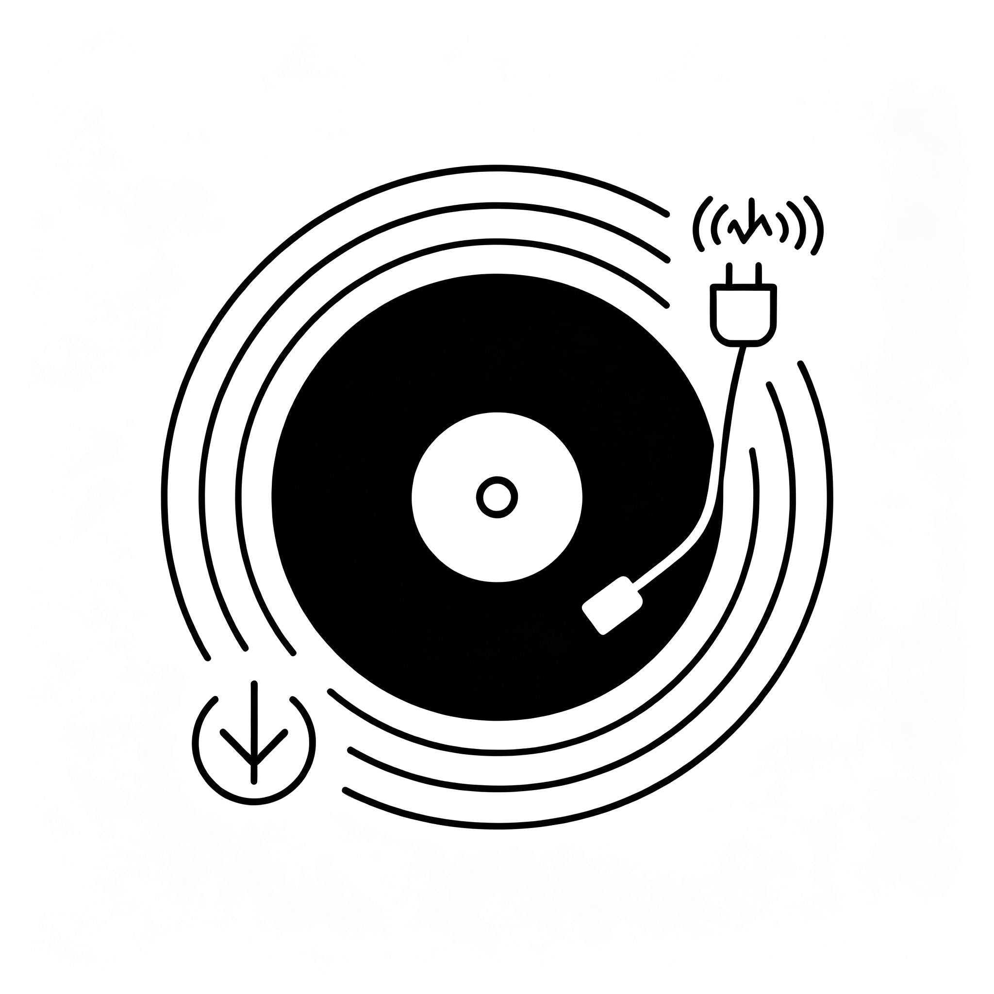 AUDURA turntable humming and buzzing noise troubleshooting icon