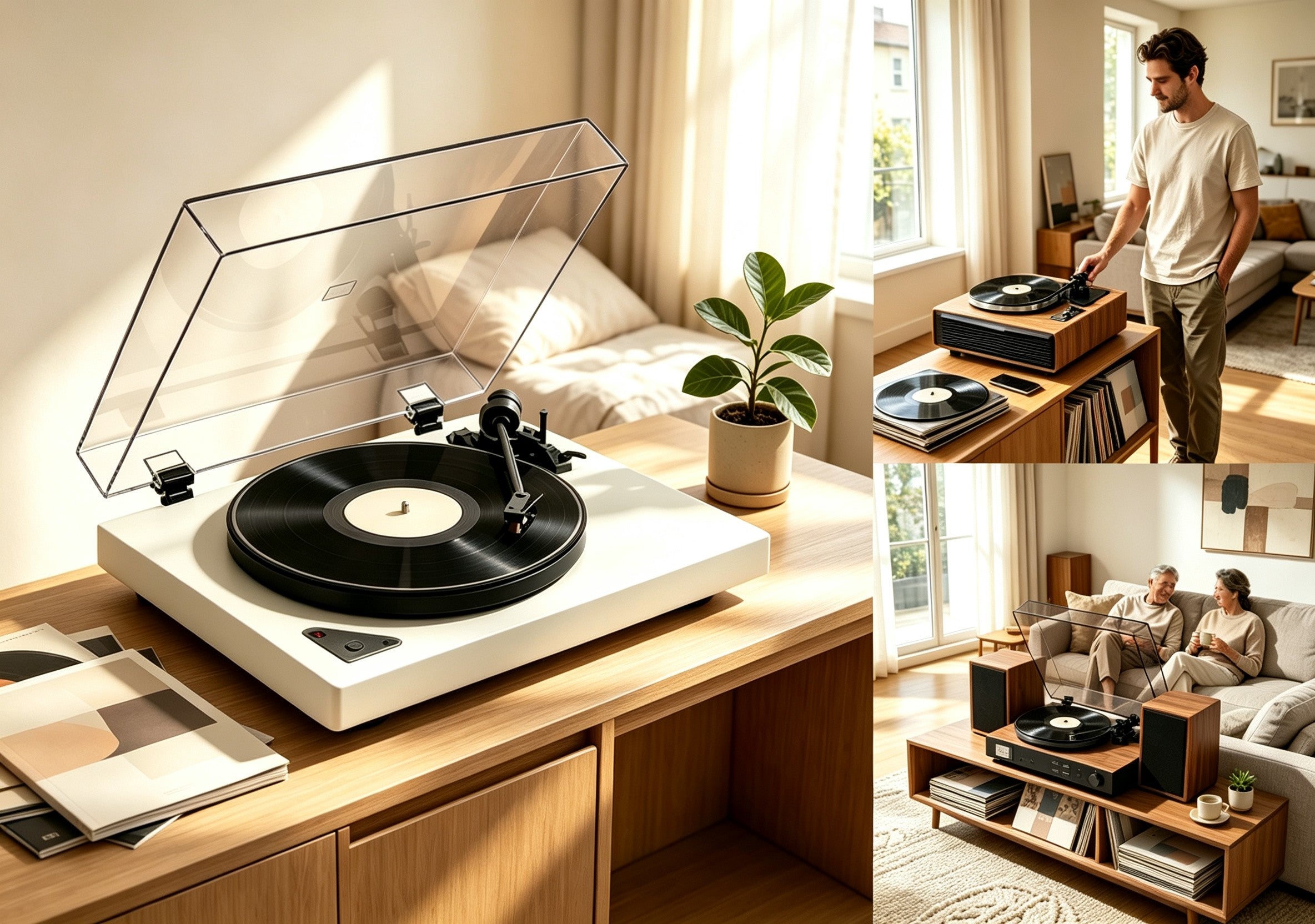 AUDURA turntable designed for modern living spaces