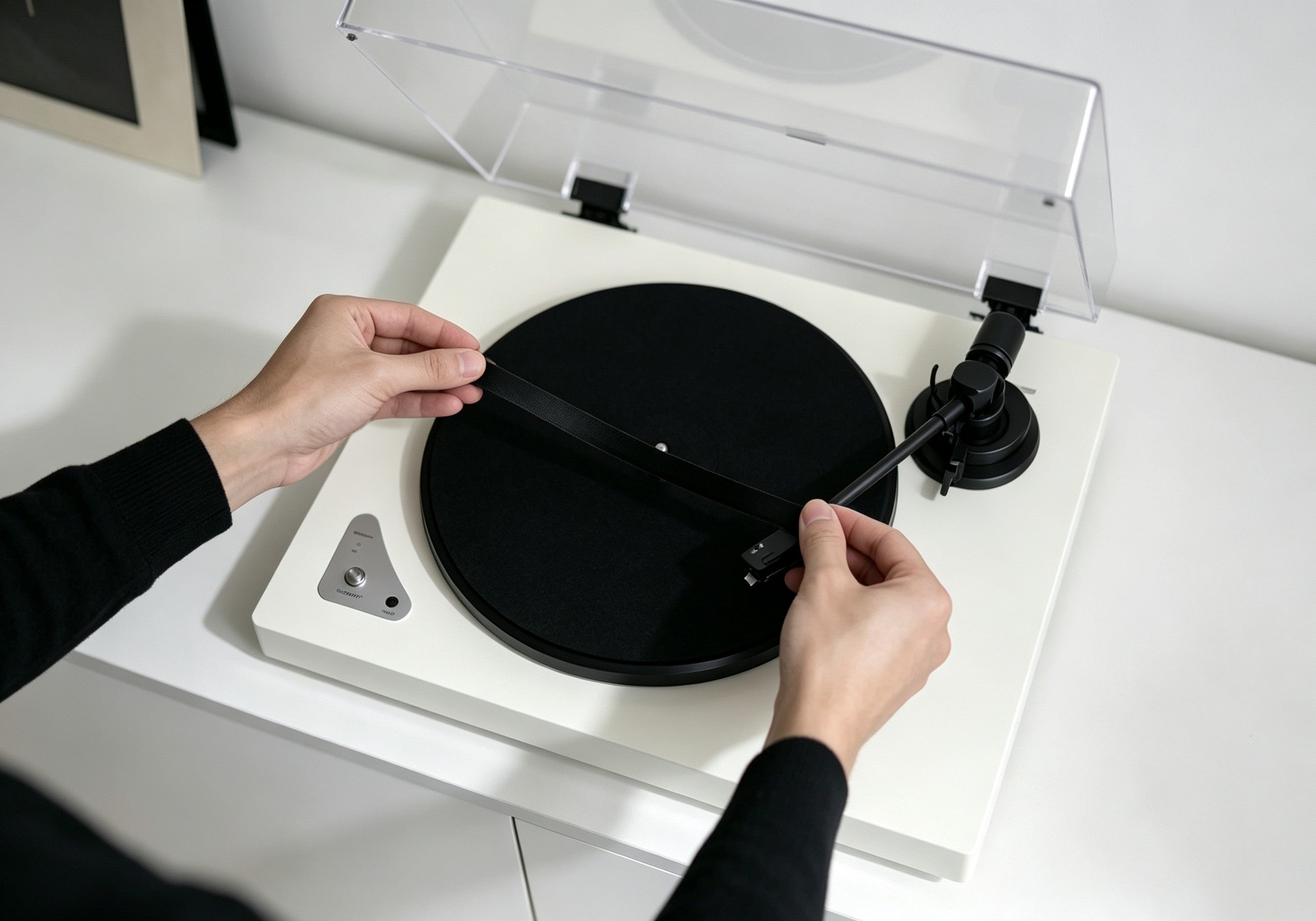 Installing platter and belt on AUDURA turntable