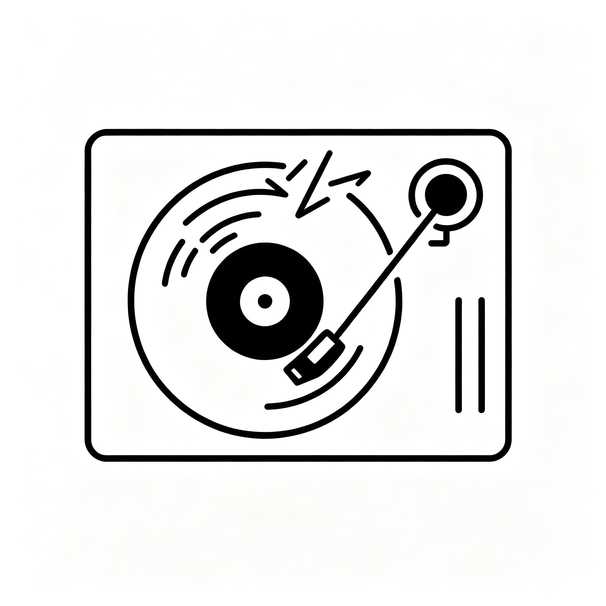 AUDURA turntable record skipping and stylus troubleshooting icon