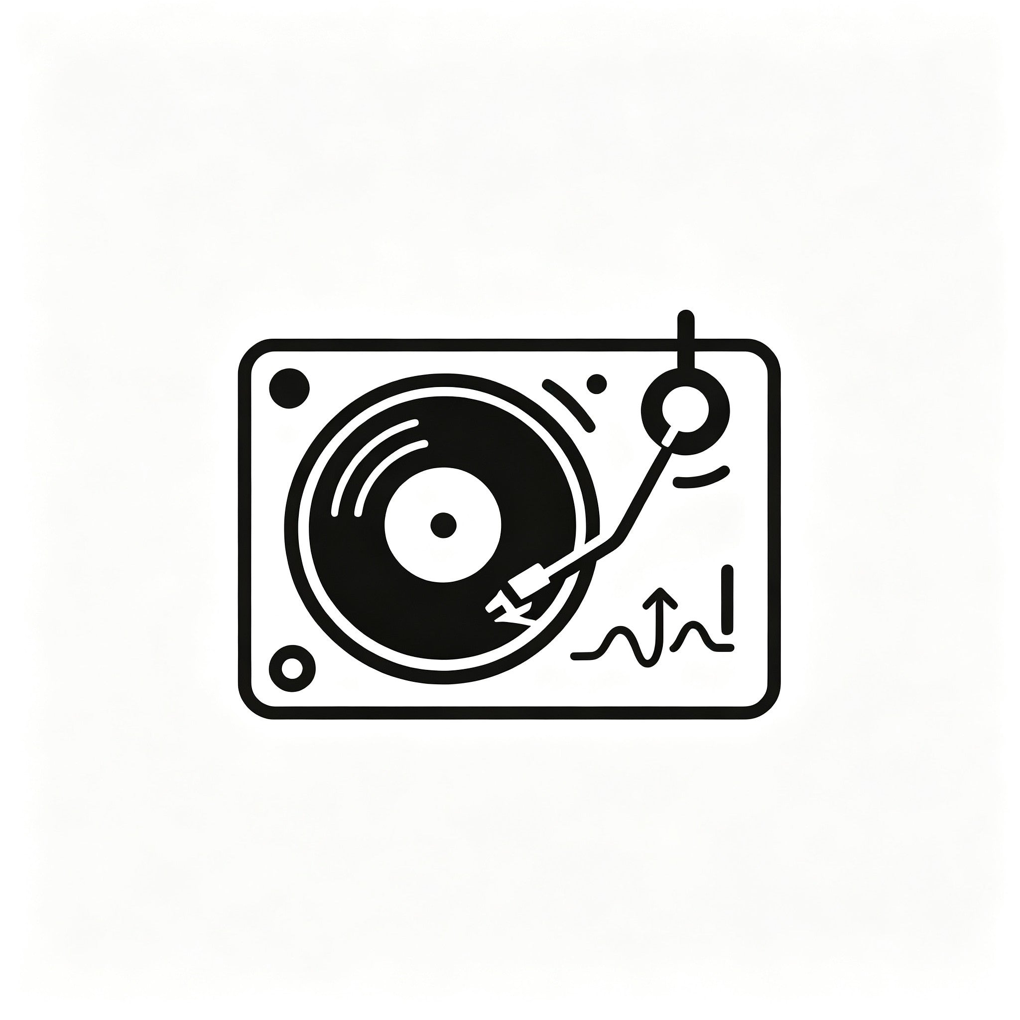 AUDURA turntable skipping troubleshooting icon showing stylus tracking check