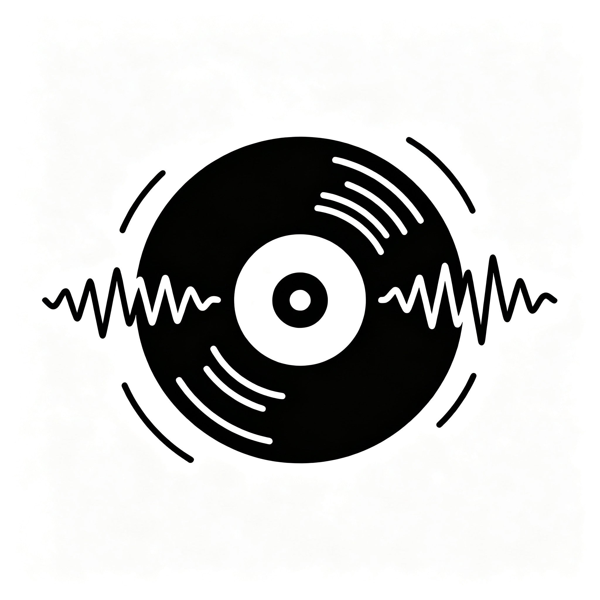 AUDURA turntable sound distortion check icon showing playback calibration