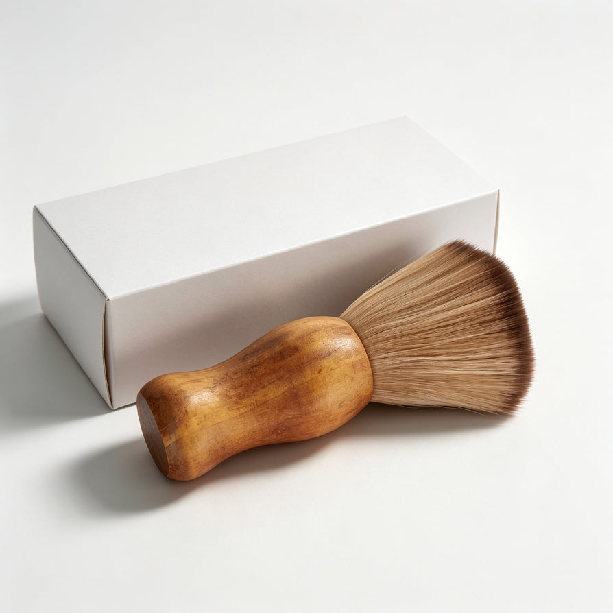 AUDURA vinyl record cleaning brush with premium packaging